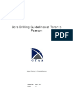 Core Drilling Guidelines at Toronto Pearson