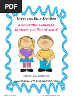 Betty and Billy Boo-Boo: A Receptive Language Activity For Pre-K and K