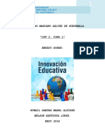 Ensayo Innovacion Educativa