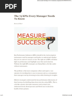 The 75 KPIs Every Manager Needs To Know