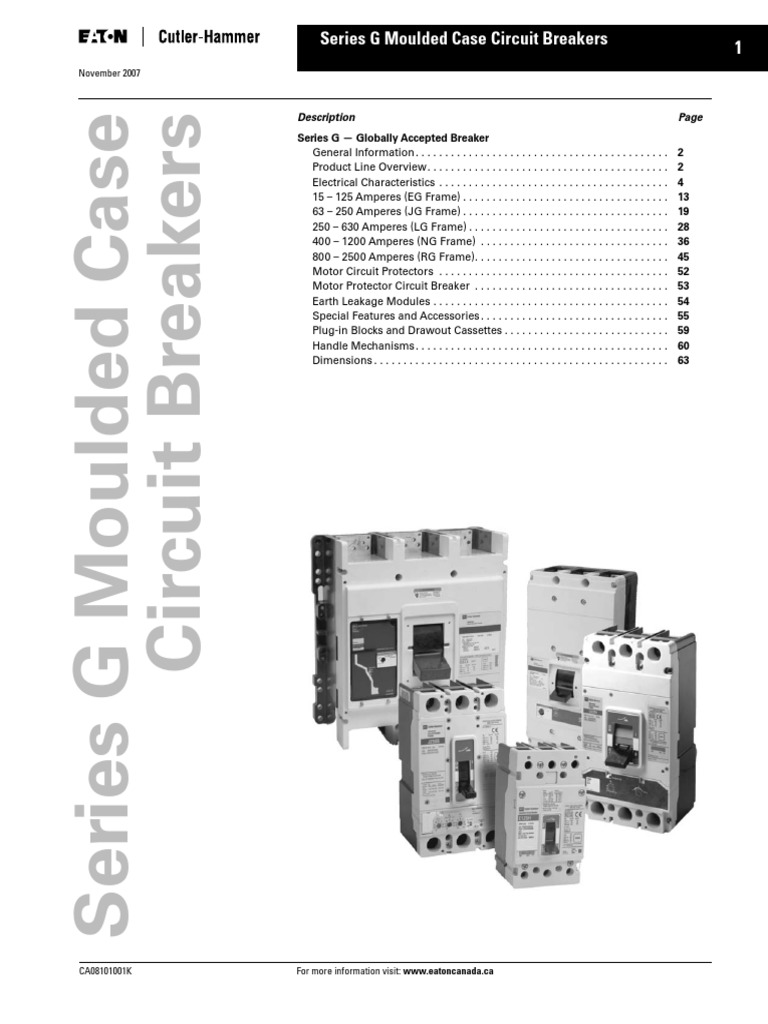 Cuttler Hammer Breakers | PDF | Electrical Connector | Electromagnetism