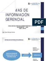 Sistemas de Información Gerencial: Facultad de Ciencias Administrativas Y Ciencias Económicas - Uigv SG01 - 2015-II