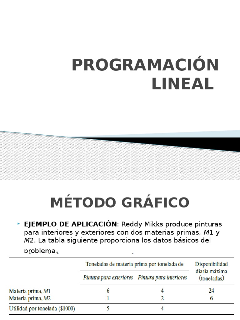 Clase Programación Lineal | PDF | Enseñanza de matemática | Science