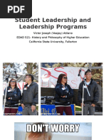 student leadership and programs ppt