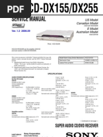 Hcd-dx155, Dx255 Sm