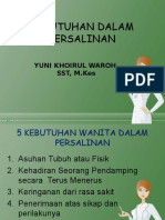 Kebutuhan Ibu Dalam Kala II