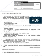 Ficha de Avaliação Diagnóstica - 4º Ano PORT I