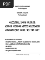 Calcolo Delle Unioni Bullonate - UNIBG