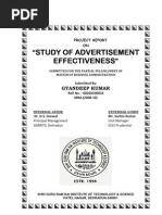 Download Advertisement Effectiveness Study by GYANDEEP by gyandeep kumar SN31325562 doc pdf