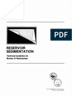 Reservoir Sedimentation - Technical Guidelines For USBR 10 - 1982