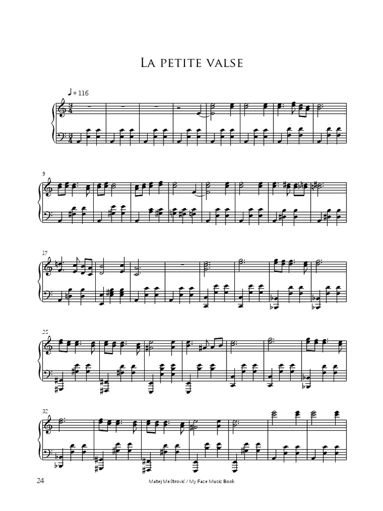 La Petite Valse / Piano Sheet | PDF