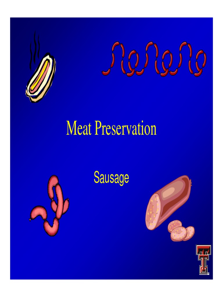 sausage.pdf Sausage Curing (Food Preservation)