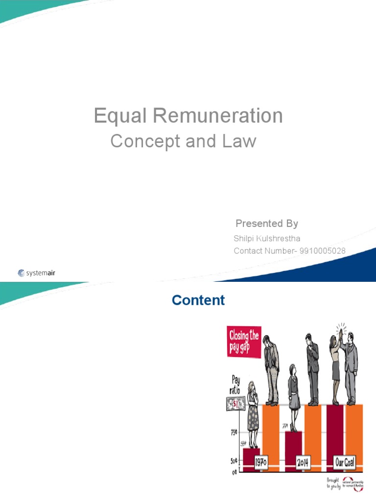 Equal Remuneration Laws and Principles | PDF | Equal Pay For Equal Work ...