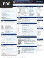 CSS 2.1 Help Cheat Sheet