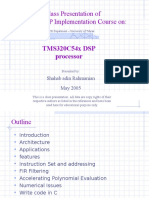 DSP Processor Course on TMS320C54x Architecture