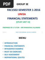 FAC1502 Financial Statements Notes