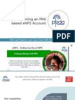 Opening an NPS Account using PAN via eNPS