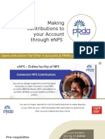 Making Contributions to your NPS Account via eNPS