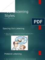Poor Listening Styles