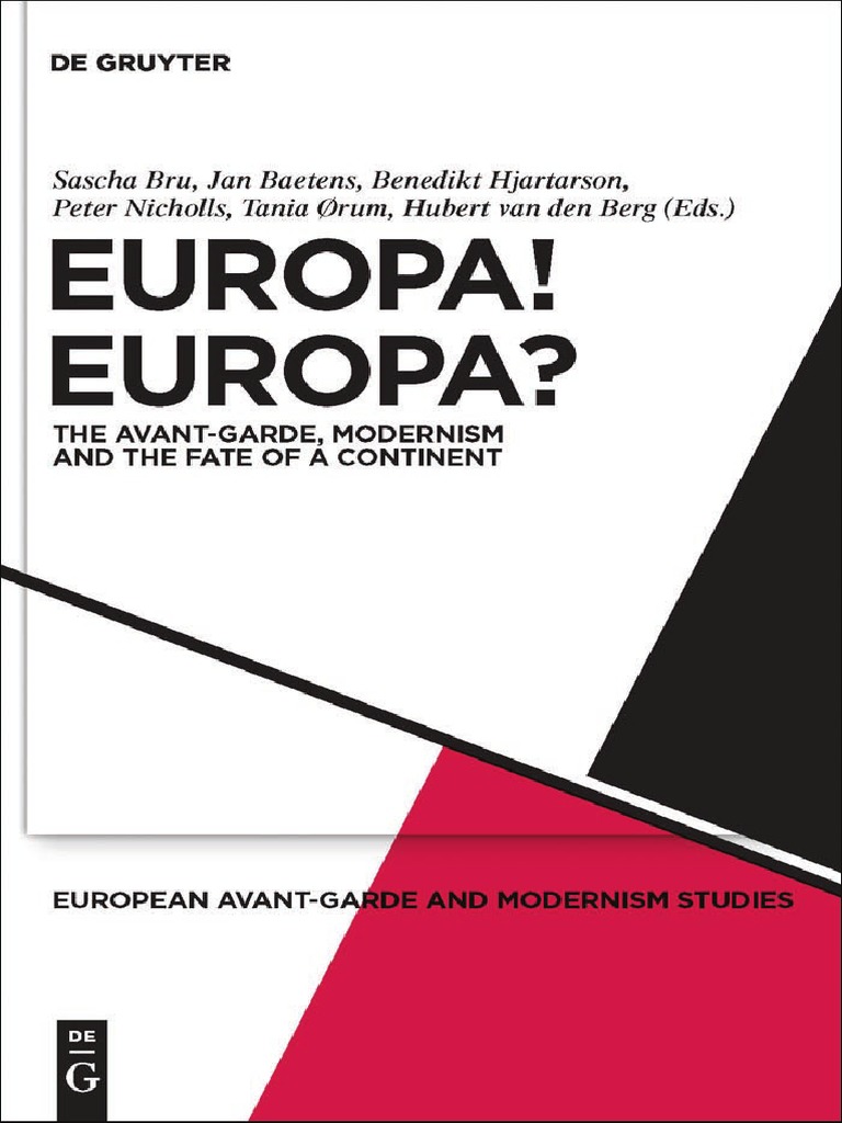 Page De Garde Cahier Mes Commectes MODERNISM. Europa! Europa? | PDF | Modernism | Avant Garde