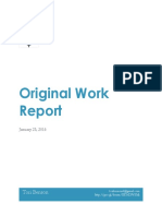 Original Work Report Done