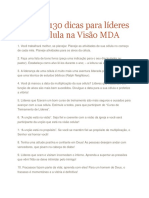 MDA – 130 Dicas Para Líderes de Célula Na Visão MDA