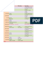 Writing Arts Internship Clock