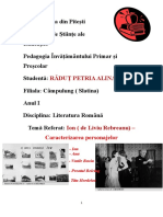 RĂDUȚ PETRIA ALINA - Referat Literatura Română