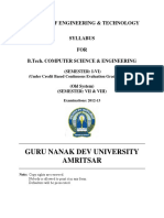 BTECH COMPUTER SCIENCE and ENGG SEMESTER I To VI SEMESTER VII and VIII OLD SYS CBCEGS PDF