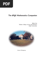 The LaTeX Mathematics Companion PDF