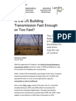 Is The US Building Transmission Fast Enough or Too Fast - Greentech Media
