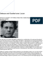 Deleuze and Guattari avec Lacan | Larval Subjects .