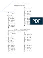 Modul 1 Persamaan Linear Serentak