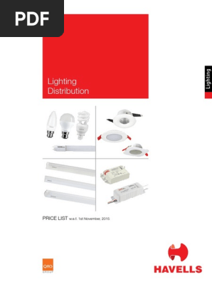 Lighting Distribution Pricelist 1st Nov 2015 - Update