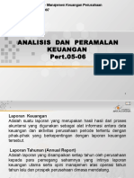 Analisis Dan Peramalan Keuangan Pert.05-06: Matakuliah: F0274 - Manajemen Keuangan Perusahaan Tahun: 2006/2007