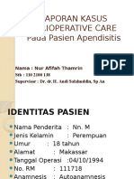 Lapsus 1 Perioperative Care Afifah