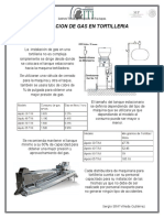 Instalacion de Gas en Tortilleria