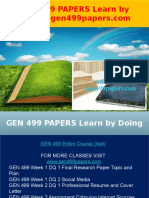 GEN 499 PAPERS Learn by Doing - Gen499papers.com