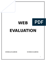 Web Evaluation