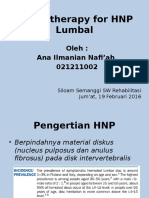 Physiotherapy For HNP Lumbal