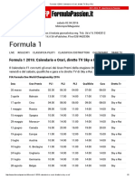 Formula 1 2016 - Calendario e Orari, Dirette TV Sky e Rai