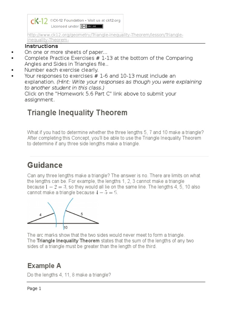 Homework 5 6 Part B Triangle Euclidean Geometry