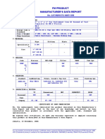 FM Product Manufacturer'S Data Report: 1" X " X " Gas Instrument Line at Around of Test Separator at MB-2 Process