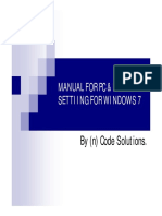 By (N) Code Solutions.: Manual For PC & Browser Settiing For Windows 7