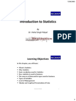 1 Introduction To Statistics - Handouts