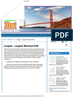 Langkah - Langkah Membuat Rab Blog Nya Teknik Sipil