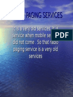 Radio Paging Services