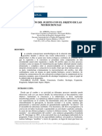 5 APREDA - La Relacion Del Sujeto Con El Objeto de Las Neurociencias PDF