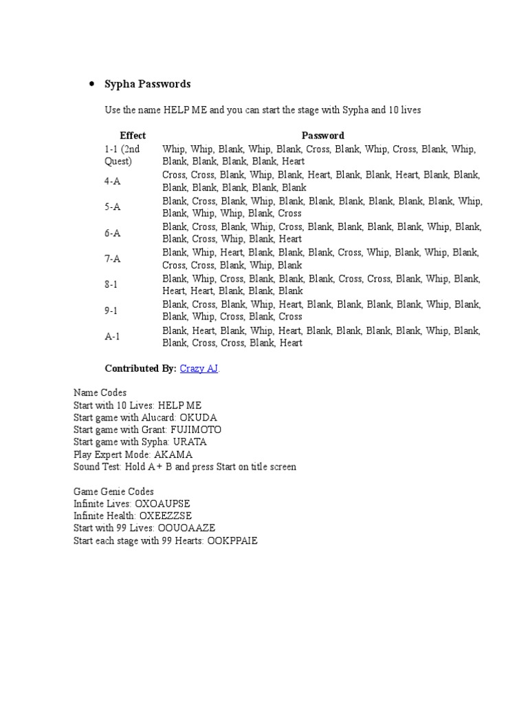 Sypha Passwords | PDF | Language Arts & Discipline