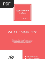 Application of Matrix